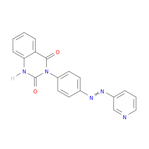 2,4(1H,3H)-Quinazolinedione, 3-[4-[2-(3-pyridinyl)diazenyl]phenyl]-