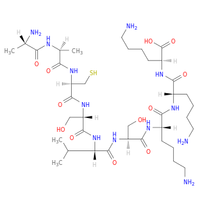 L-Lysine, L-alanyl-L-alanyl-L-cysteinyl-L-seryl-L-valyl-L-seryl-L-lysyl-L-lysyl-