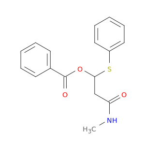 Propanamide, 3-(benzoyloxy)-N-methyl-3-(phenylthio)-
