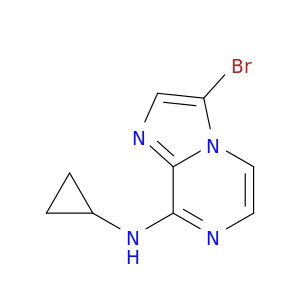Imidazo[1,2-a]pyrazin-8-amine, 3-bromo-N-cyclopropyl-