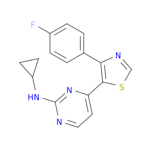 2-Pyrimidinamine, N-cyclopropyl-4-[4-(4-fluorophenyl)-5-thiazolyl]-