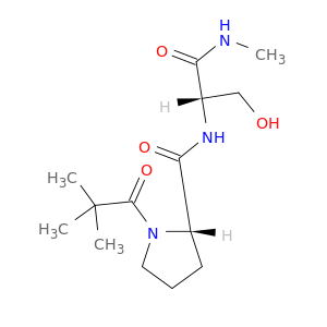 L-Serinamide, 1-(2,2-dimethyl-1-oxopropyl)-L-prolyl-N-methyl-