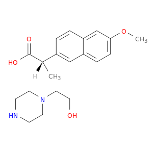 (2s)-2-(6-methoxynaphthalen-2-yl)propanoic acid- 2-(piperazin-1-yl)ethanol(1:1)