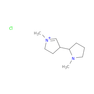 2H-Pyrrolium, 3,4-dihydro-1-methyl-4-(1-methyl-2-pyrrolidinyl)-, chloride
