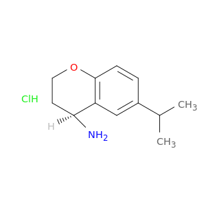 2H-1-苯并吡喃-4-胺,3,4-二氢-6-(1-甲基乙基)-,盐酸盐(1：1),(4S)-