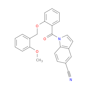 1H-Indole-5-carbonitrile, 1-[2-[(2-methoxyphenyl)methoxy]benzoyl]-