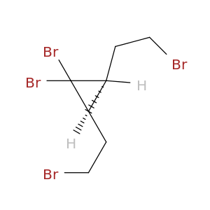Cyclopropane, 1,1-dibromo-2,3-bis(2-bromoethyl)-, trans-