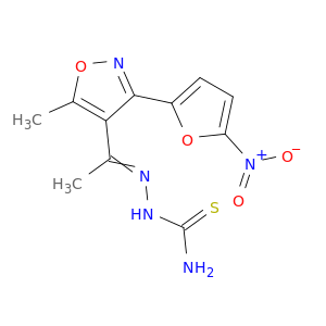 Hydrazinecarbothioamide,2-[1-[5-methyl-3-(5-nitro-2-furanyl)-4-isoxazolyl]ethylidene]-