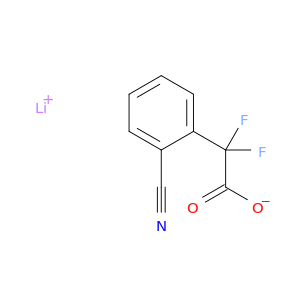 Lithium(1+) ion 2-(2-cyanophenyl)-2,2-difluoroacetate
