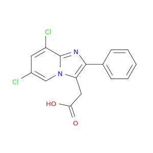 Imidazo[1,2-a]pyridine-3-acetic acid, 6,8-dichloro-2-phenyl-