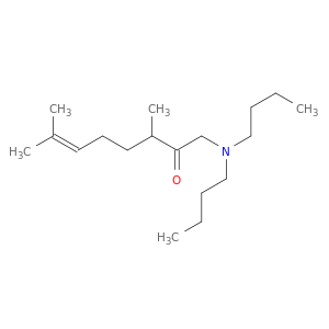 6-Octen-2-one, 1-(dibutylamino)-3,7-dimethyl-