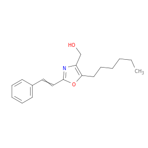 4-Oxazolemethanol, 5-hexyl-2-(2-phenylethenyl)-