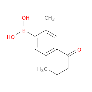 硼酸,B-[2-甲基-4-(1-氧丁基)苯基]-