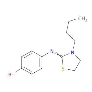 Benzenamine, 4-bromo-N-(3-butyl-2-thiazolidinylidene)-
