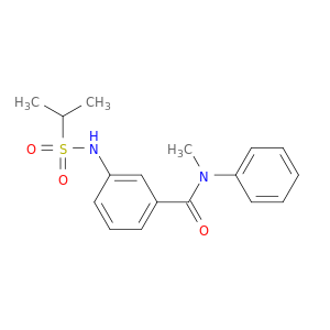 Benzamide, N-methyl-3-[[(1-methylethyl)sulfonyl]amino]-N-phenyl-