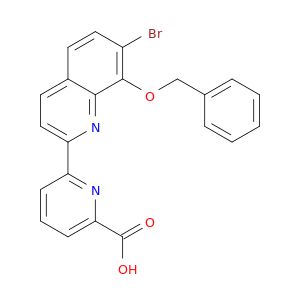 6-[7-溴-8-(苯甲氧基)-2-喹啉基]-2-吡啶羧酸