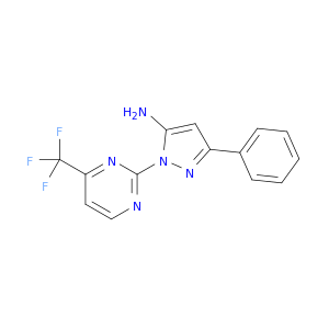 1H-Pyrazol-5-amine, 3-phenyl-1-[4-(trifluoromethyl)-2-pyrimidinyl]-