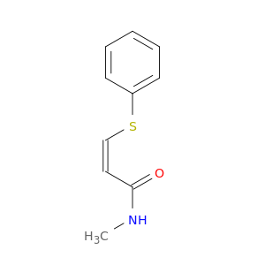 2-Propenamide, N-methyl-3-(phenylthio)-, (Z)-
