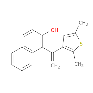 2-Naphthalenol, 1-[1-(2,5-dimethyl-3-thienyl)ethenyl]-