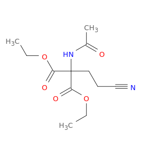 diethyl 2-acetamido-2-(2-cyanoethyl)propanedioate