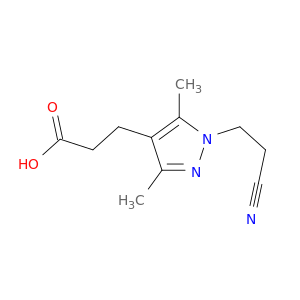 3-[1-(2-Cyanoethyl)-3,5-dimethyl-1H-pyrazol-4-yl]propanoic Acid
