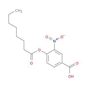 Benzoic acid, 3-nitro-4-[(1-oxooctyl)oxy]-