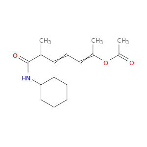 3,5-Heptadienamide, 6-(acetyloxy)-N-cyclohexyl-2-methyl-