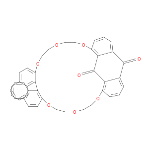 蒽醌[1,9A,9,8A,8-STUV]-二萘并[2,1-H:1′,2′-J]-1,4,7,12,15,18-六氧杂环二十三烯