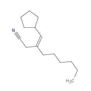 Nonanenitrile, 3-(cyclopentylmethylene)-, (Z)-