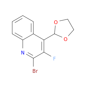 Quinoline, 2-bromo-4-(1,3-dioxolan-2-yl)-3-fluoro-