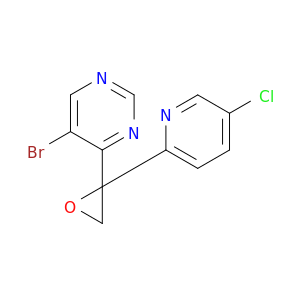 Pyrimidine, 5-bromo-4-[2-(5-chloro-2-pyridinyl)oxiranyl]-