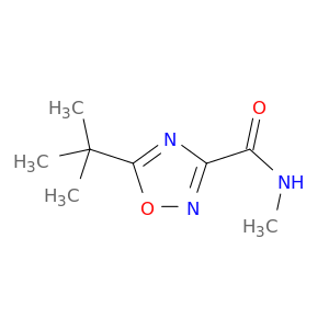 1,2,4-Oxadiazole-3-carboxamide, 5-(1,1-dimethylethyl)-N-methyl-