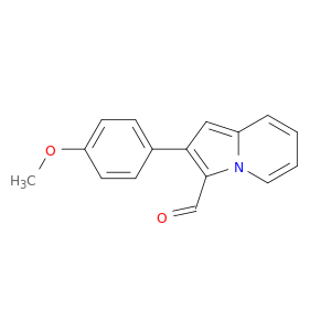 3-Indolizinecarboxaldehyde,2-(4-methoxyphenyl)-