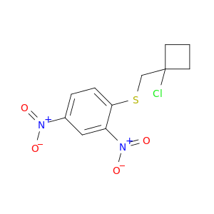 Benzene, 1-[[(1-chlorocyclobutyl)methyl]thio]-2,4-dinitro-