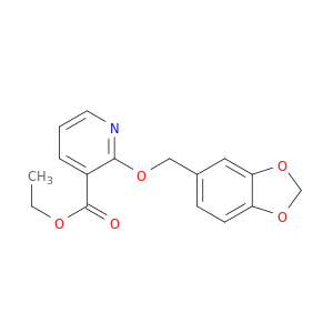 3-Pyridinecarboxylic acid, 2-(1,3-benzodioxol-5-ylmethoxy)-, ethyl ester