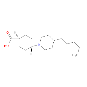 Cyclohexanecarboxylic acid, 4-(4-pentyl-1-piperidinyl)-, trans-