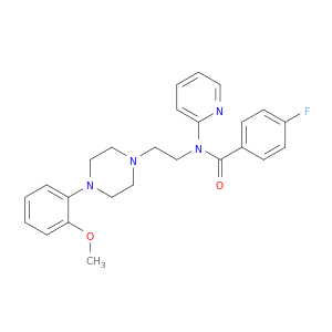 4-氟-N-[2-[4-(2-甲氧基苯基)-1-哌嗪基]乙基]-N-2-吡啶基苯甲酰胺