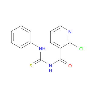 3-Pyridinecarboxamide, 2-chloro-N-[(phenylamino)thioxomethyl]-