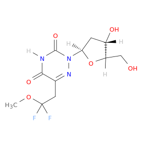 1,2,4-Triazine-3,5(2H,4H)-dione,2-(2-deoxy-b-D-erythro-pentofuranosyl)-6-(2,2-difluoro-2-methoxyethyl)-