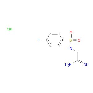2-(4-fluorobenzenesulfonamido)ethanimidamide hydrochloride