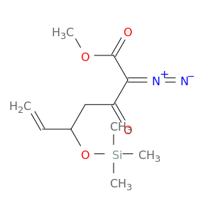 6-Heptenoic acid, 2-diazo-3-oxo-5-[(trimethylsilyl)oxy]-, methyl ester