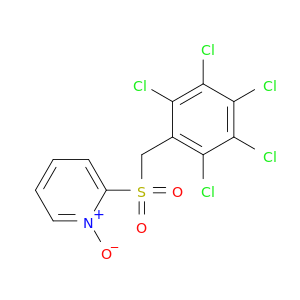 Pyridine, 2-[[(pentachlorophenyl)methyl]sulfonyl]-, 1-oxide