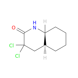 2(1H)-Quinolinone, 3,3-dichlorooctahydro-, trans-