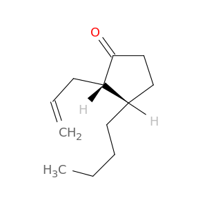 Cyclopentanone, 3-butyl-2-(2-propenyl)-, cis-