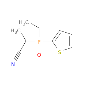 Propanenitrile, (ethyl-2-thienylphosphinyl)-