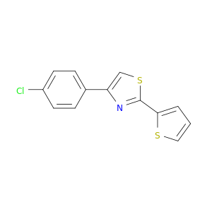 Thiazole, 4-(4-chlorophenyl)-2-(2-thienyl)-