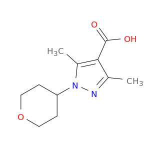 3,5-Dimethyl-1-(tetrahydro-2H-pyran-4-yl)-1H-pyrazole-4-carboxylic Acid