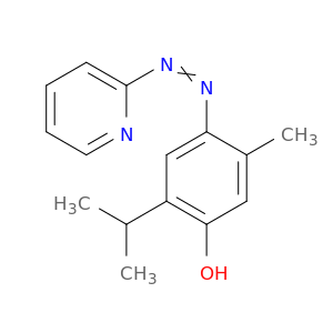 Phenol, 5-methyl-2-(1-methylethyl)-4-(2-pyridinylazo)-