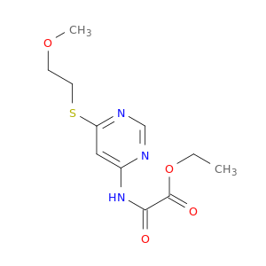 ETHYL ((6-((2-METHOXYETHYL)THIO)-PYRIMIDIN-4-YL)AMINO)OXOACETATE