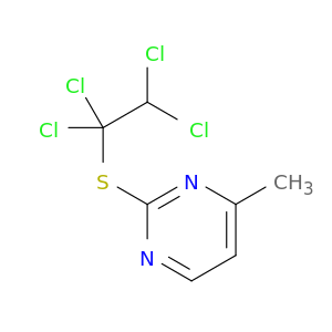 Pyrimidine, 4-methyl-2-[(1,1,2,2-tetrachloroethyl)thio]-